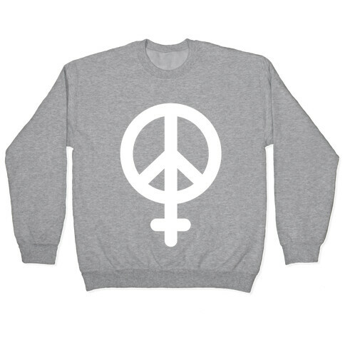 Peace Sign Feminist Pullover