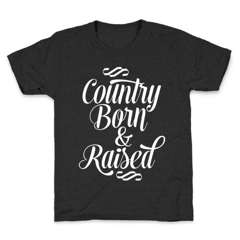 Country Born and Raised Kids T-Shirt