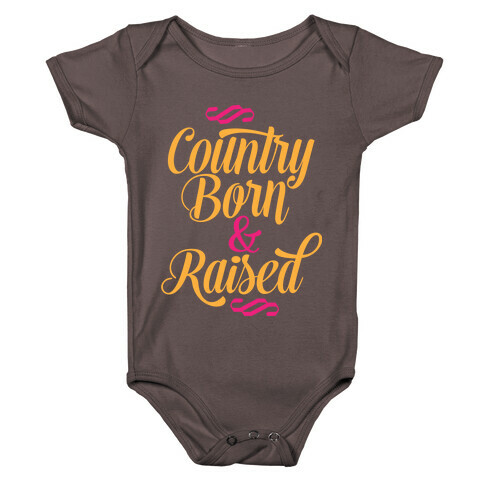 Country Born and Raised Baby One-Piece