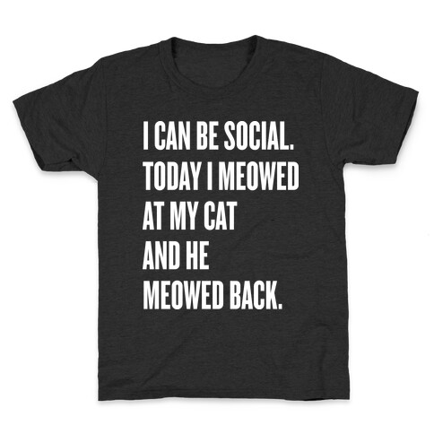 Cat Socialite  Kids T-Shirt