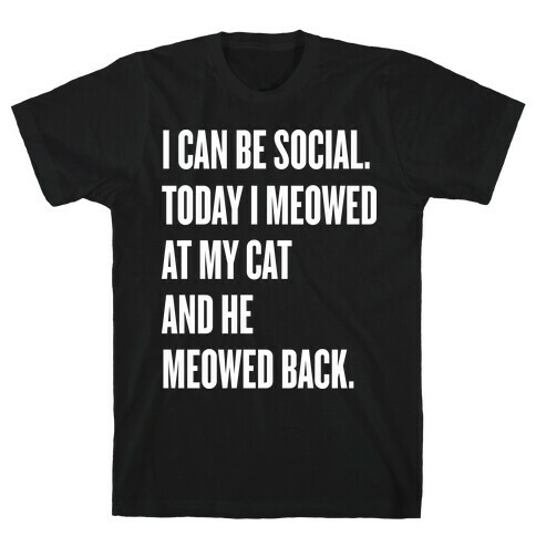 Cat Socialite  T-Shirt