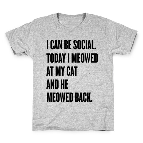 Cat Socialite Kids T-Shirt