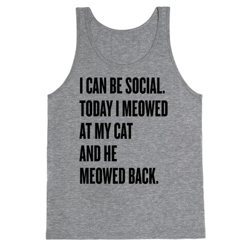 Cat Socialite Tank Top