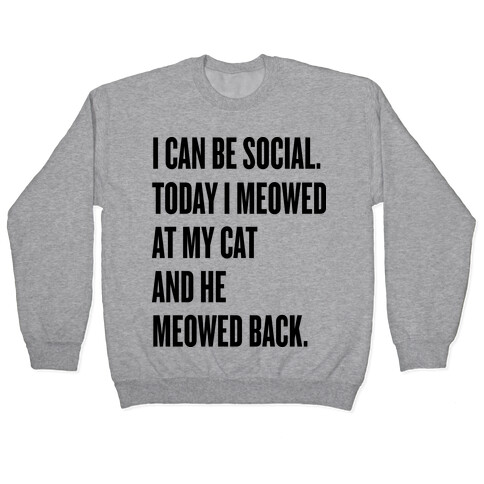 Cat Socialite Pullover