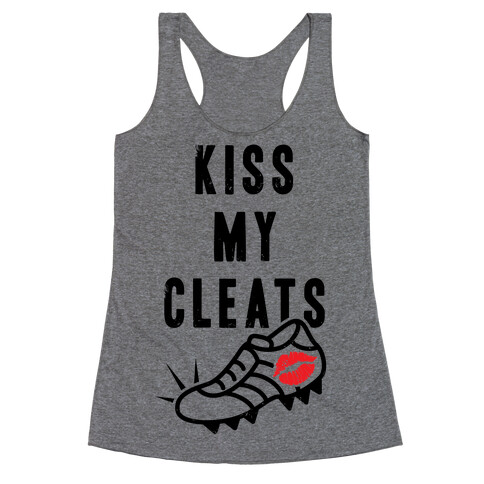 Kiss My Cleats Racerback Tank Top
