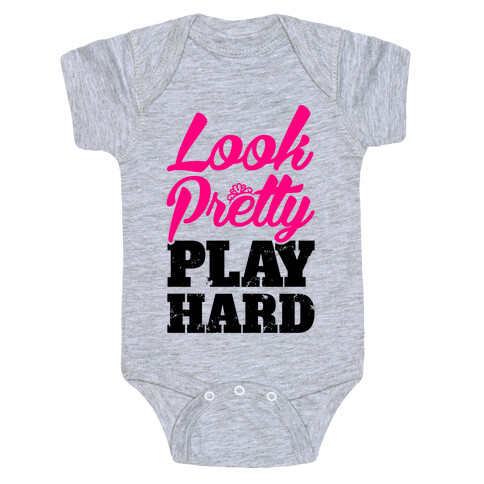 Look Pretty Play Hard Baby One-Piece
