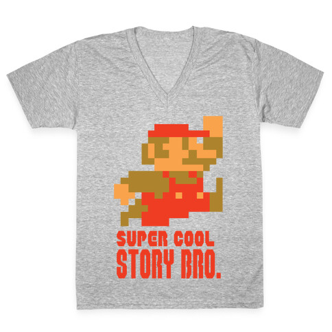 Super Cool Story Bro. V-Neck Tee Shirt