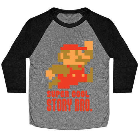 Super Cool Story Bro. Baseball Tee