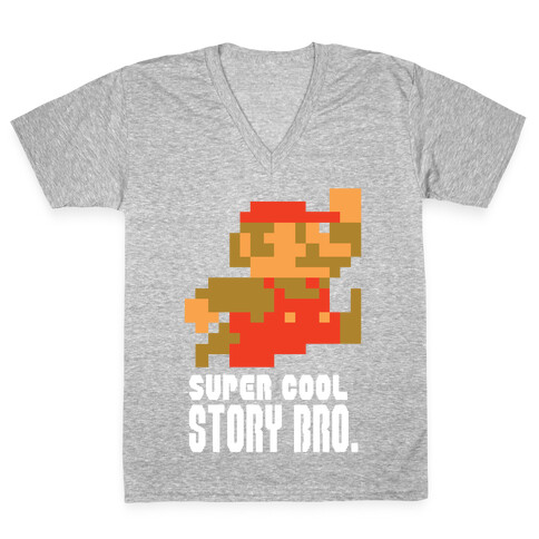 Super Cool Story Bro. V-Neck Tee Shirt