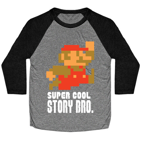 Super Cool Story Bro. Baseball Tee