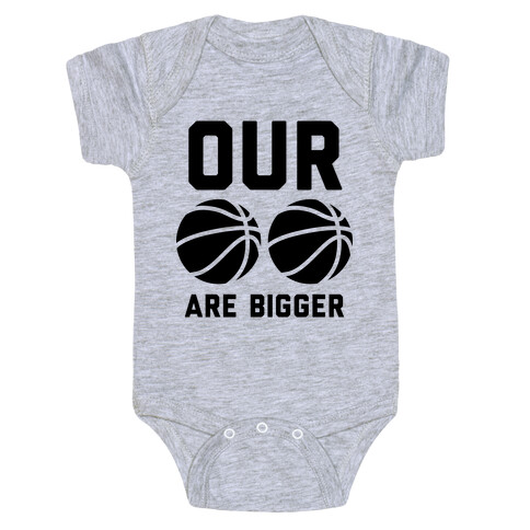 Our Basketballs Are Bigger Baby One-Piece
