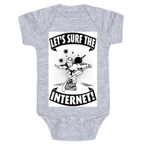 Let's Surf the Internet!  Baby One-Piece