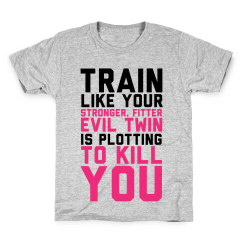 Stronger, Fitter Evil Twin Kids T-Shirt