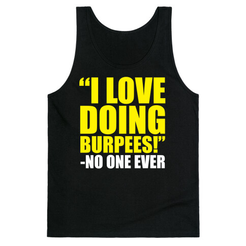 I Love Doing Burpees Tank Top