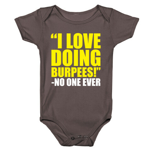 I Love Doing Burpees Baby One-Piece