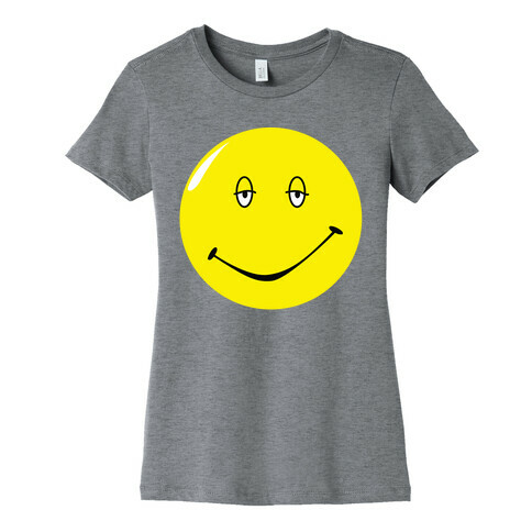 Dazed and Confused Stoner Smiley Face Womens T-Shirt