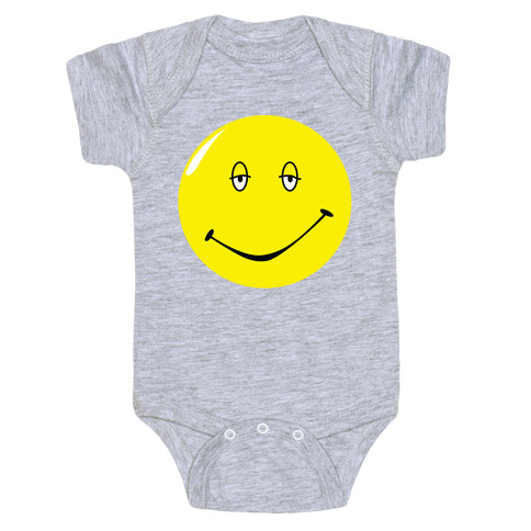 Dazed and Confused Stoner Smiley Face Baby One-Piece