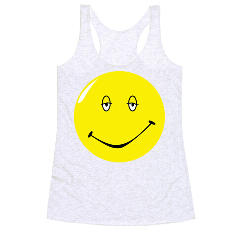 Dazed and Confused Stoner Smiley Face Racerback Tank Top