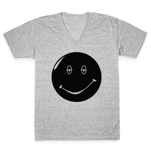 Dazed and Confused Stoner Smiley Face V-Neck Tee Shirt
