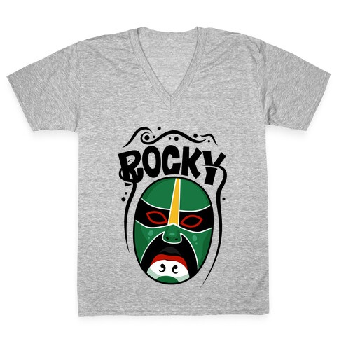 Rocky Mask V-Neck Tee Shirt