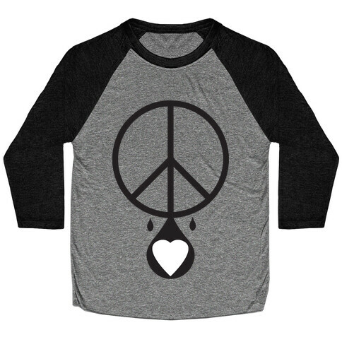 Peace dripping Love Baseball Tee