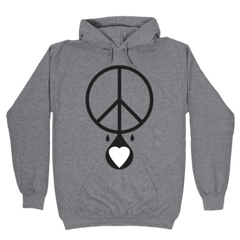 Peace dripping Love Hooded Sweatshirt