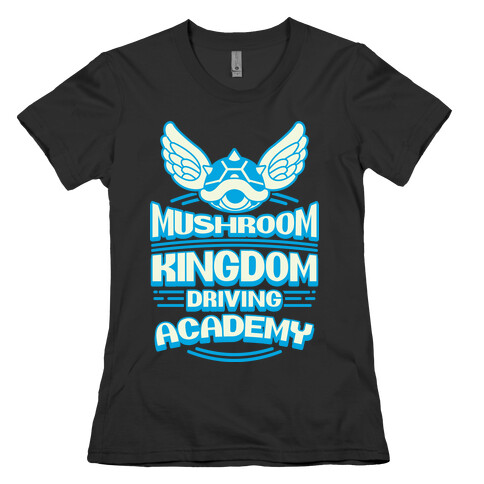 Mushroom Kingdom Driving Academy Womens T-Shirt