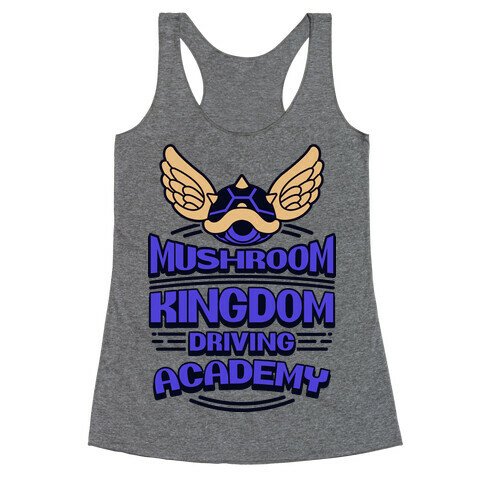Mushroom Kingdom Driving Academy Racerback Tank Top