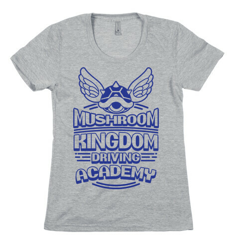 Mushroom Kingdom Driving Academy Womens T-Shirt