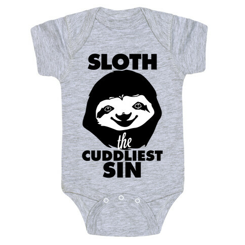Sloth: The Cuddliest Sin Baby One-Piece
