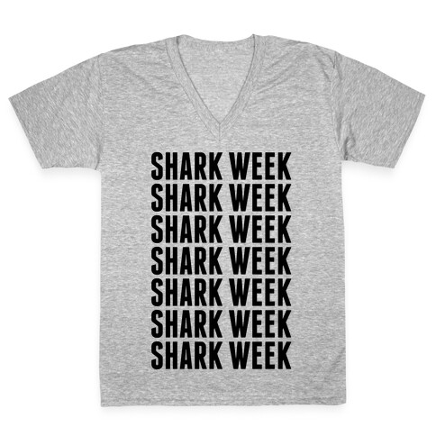 Shark Week V-Neck Tee Shirt