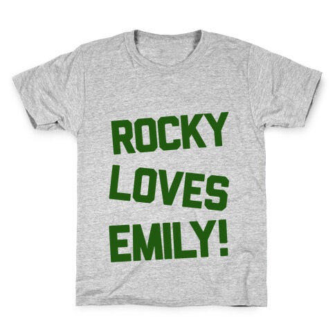 Rocky Loves Emily  Kids T-Shirt