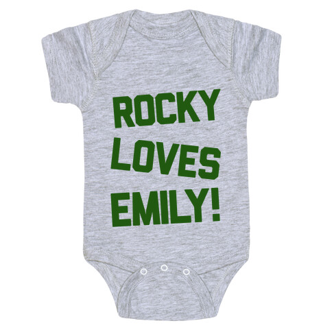 Rocky Loves Emily  Baby One-Piece