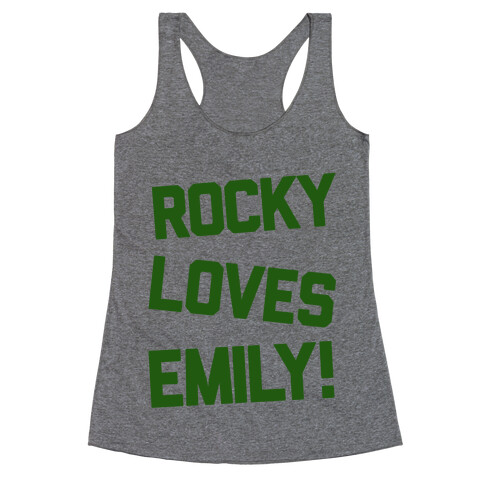 Rocky Loves Emily  Racerback Tank Top