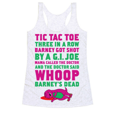 Whoop Barney's Dead Racerback Tank Top