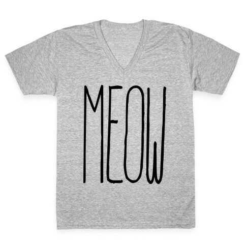 MEOW V-Neck Tee Shirt