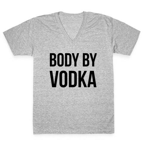 Body By Vodka V-Neck Tee Shirt