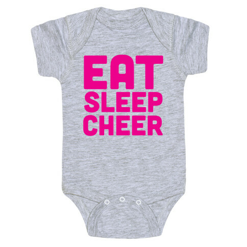 Eat Sleep Cheer Baby One-Piece