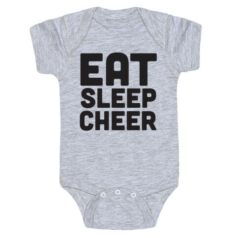 Eat Sleep Cheer Baby One-Piece