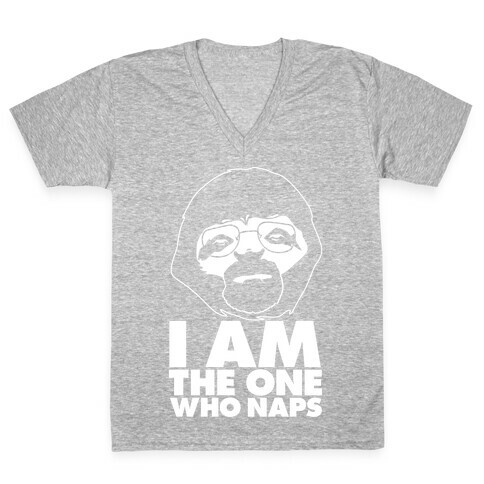 Walter Sloth is The One Who Naps V-Neck Tee Shirt