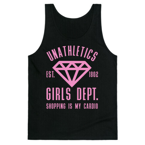 Unathletics Girls Department Shopping Is My Cardio Tank Top