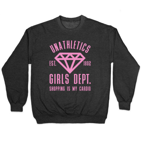Unathletics Girls Department Shopping Is My Cardio Pullover