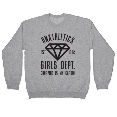 Unathletics Girls Department Shopping Is My Cardio Pullover