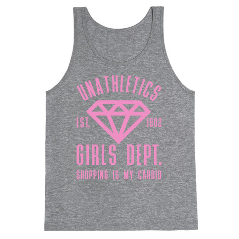 Unathletics Girls Department Shopping Is My Cardio Tank Top