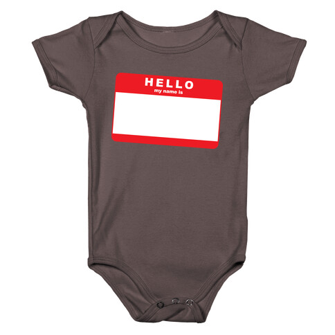 Hello My Name Is... Baby One-Piece