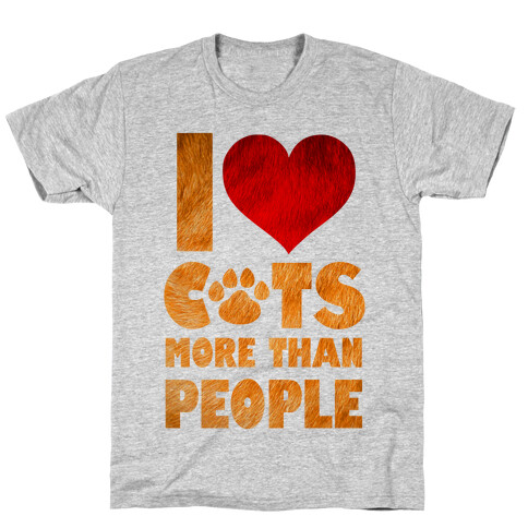 I Heart Cats More Than People T-Shirt