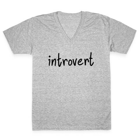 Introvert V-Neck Tee Shirt