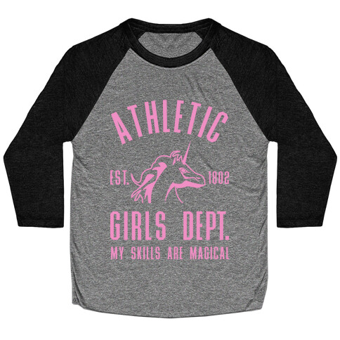 Athletic Girls Department My Skills Are Magical Baseball Tee