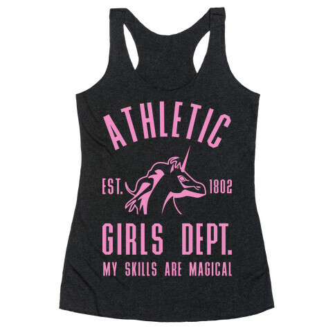 Athletic Girls Department My Skills Are Magical Racerback Tank Top
