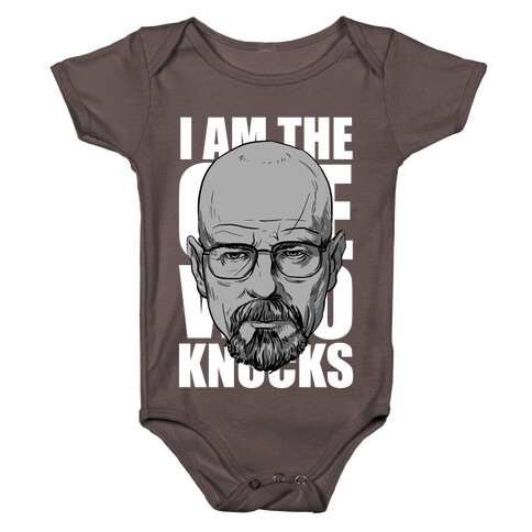 I Am the One Who Knocks (monochrome) Baby One-Piece